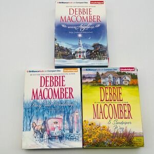 Debbie Macomber Audiobook Lot 3 CD Unabridged Where Angels Go 8 Sandpiper Way
